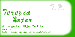 terezia majer business card