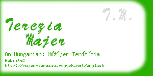 terezia majer business card